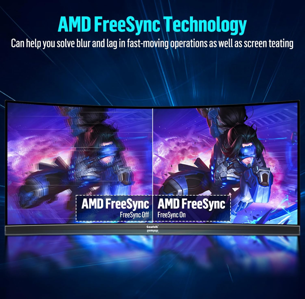 34 Inch Ultrawide Curved gaming monitor