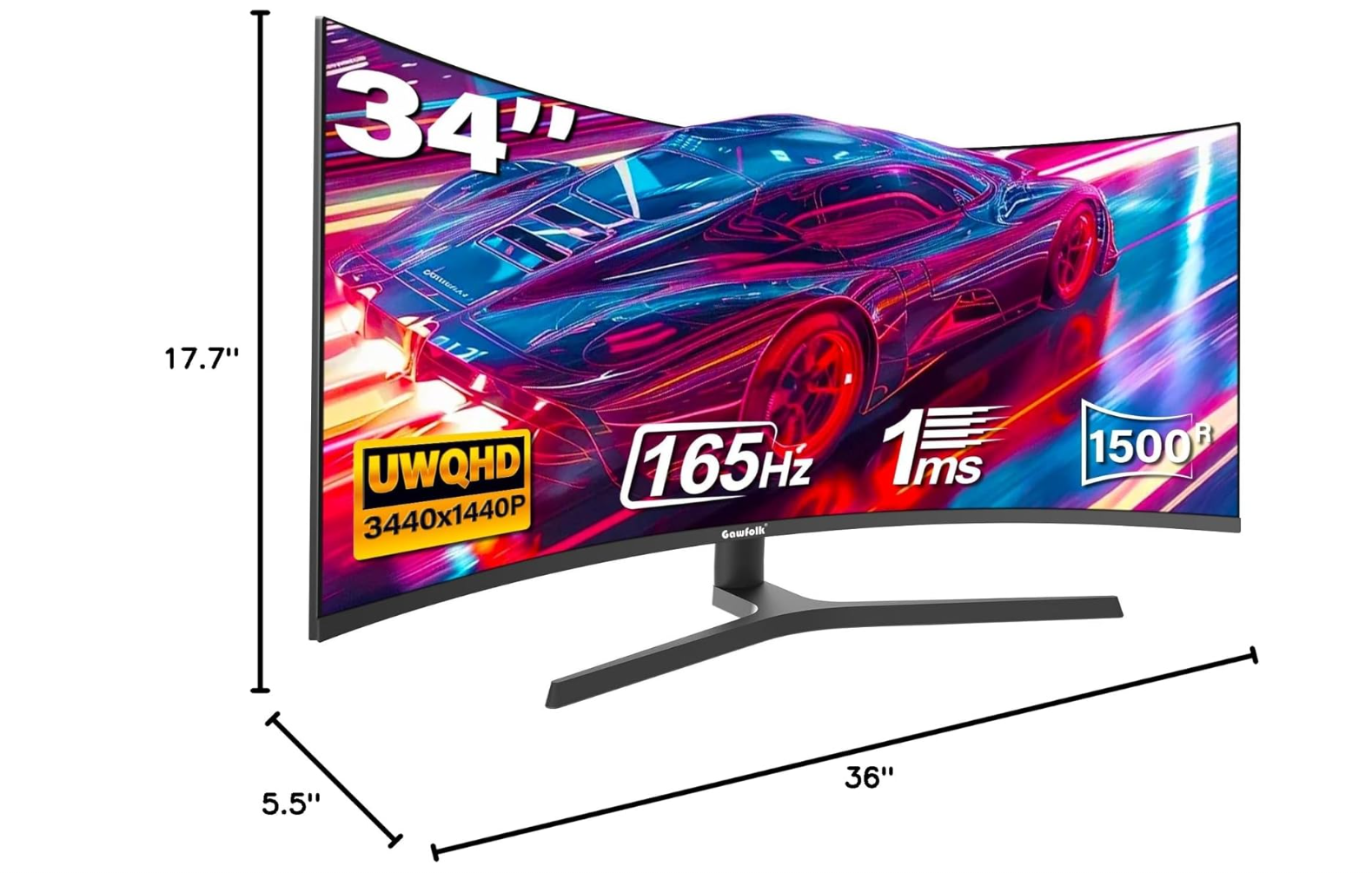 34 Inch Ultrawide Curved gaming monitor