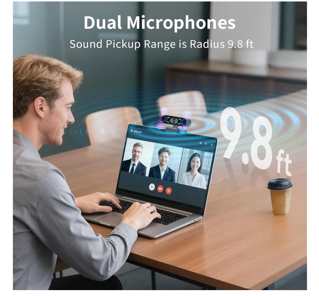EMEET C60E Dual-Camera 4K Webcam