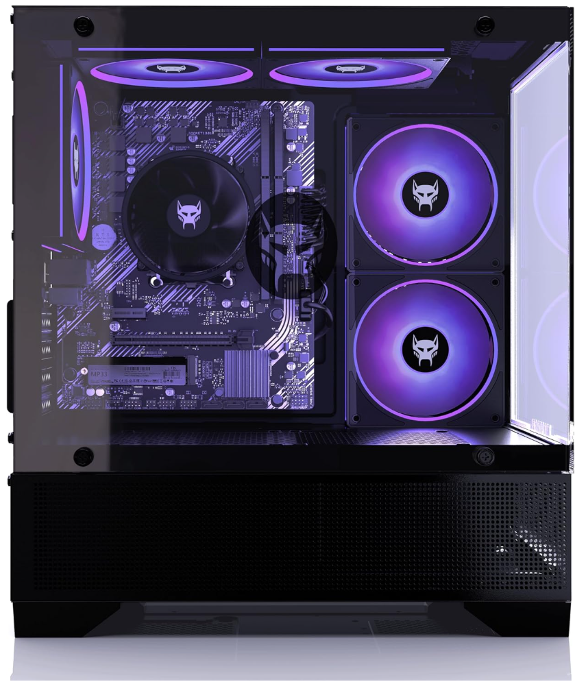 BEASTCOM Q3 Gaming PC Desktop Computer AMD Ryzen 5 3400G
